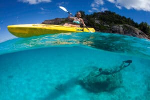 The pristine coral reefs of the Seychelles are a scuba diver's paradise but the snorkelling is often just as good.