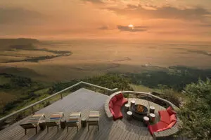 View from Angama Mara Safari Lodge.