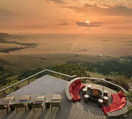 View from Angama Mara Safari Lodge.