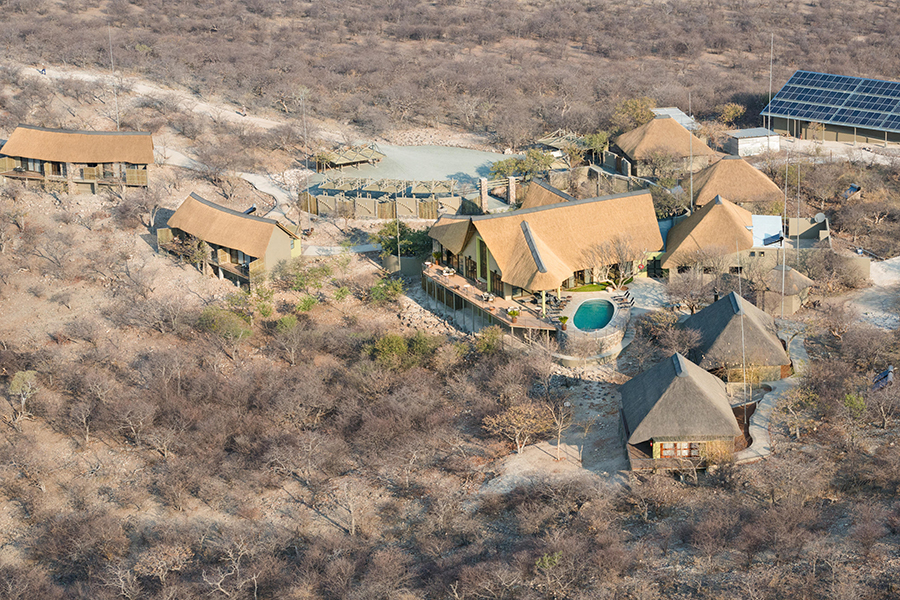 Aerial view of Safarihoek Lodge.
