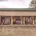 Guest tent exterior.