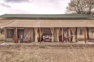 Guest tent exterior.