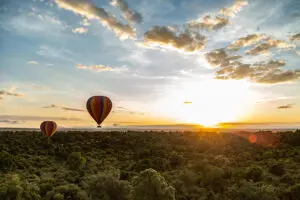 Take in the spectacular Mara scenery from the skies.