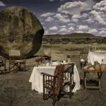 Breakfast out in the wilderness.