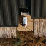 A massage on a private deck.