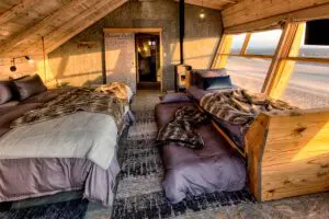 Shipwreck lodge bedroom interior.