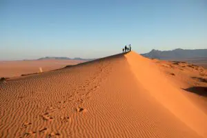 The sand dunes of Namibia.