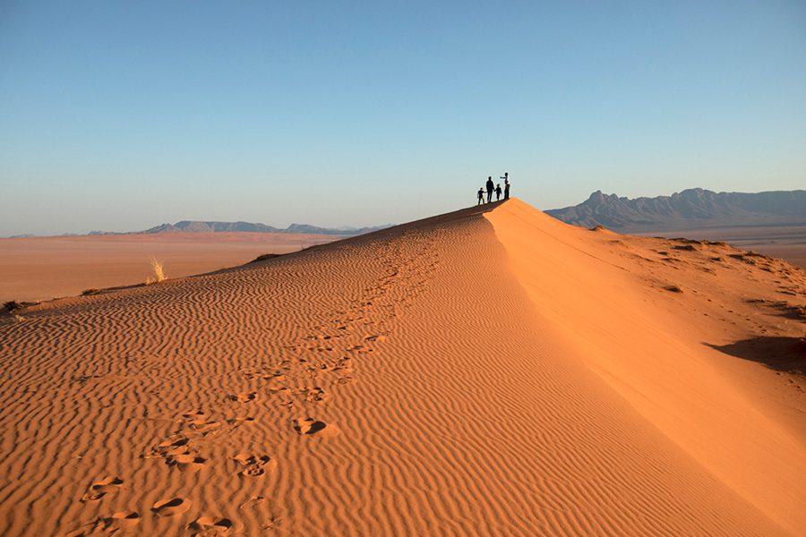 The sand dunes of Namibia.