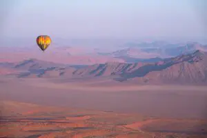 Hot air ballooning.