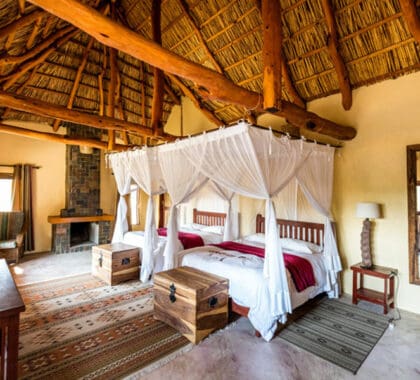 Interior del chalet.
