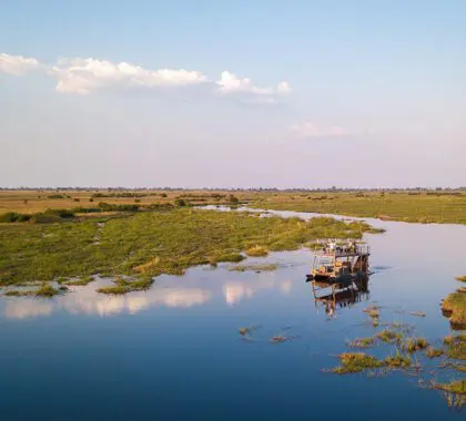 The Queen Silvia barge at King's Pool.