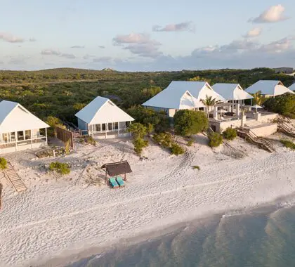 Beach villas.