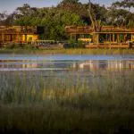 The exterior of Vumbura Camp.
