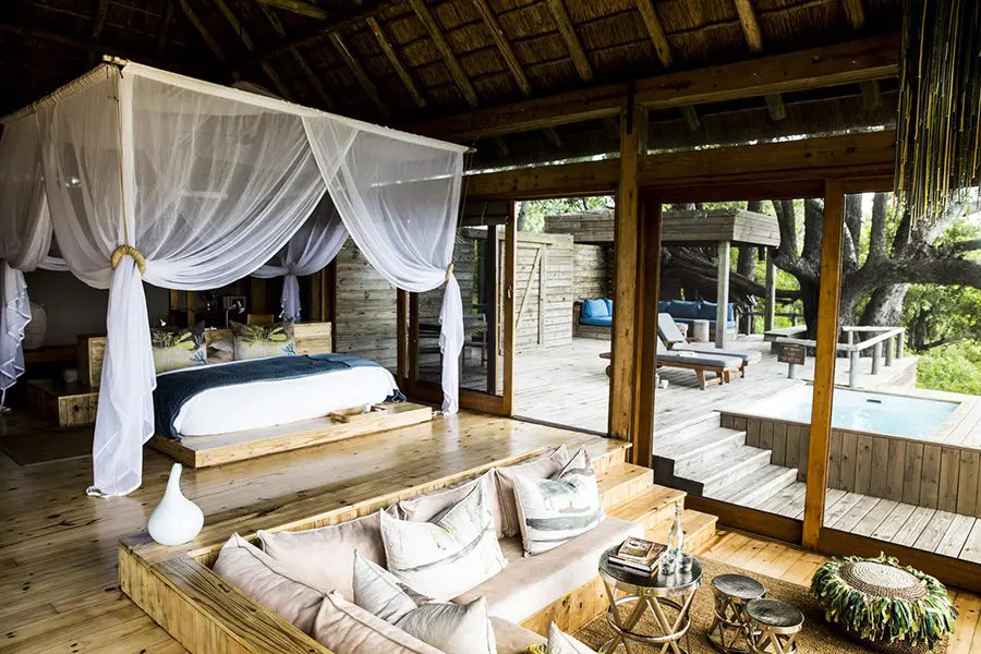 Interior of your suite at Vumbura.