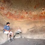 View San rock art that dates back thousands of years.