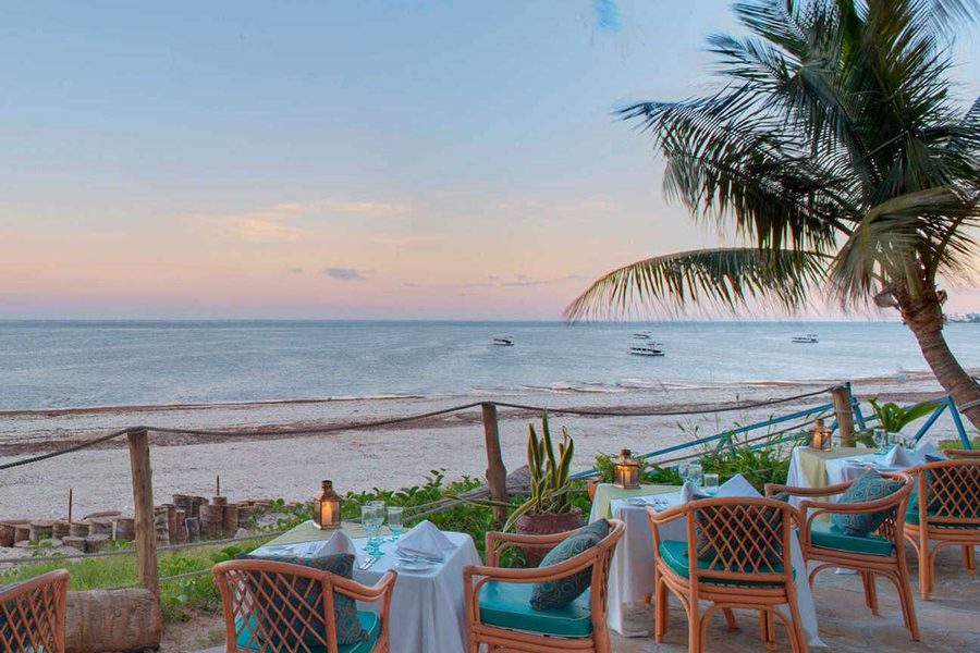 One of the longest beachfront protected by the Mombasa Marine Park
