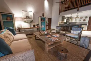 One of two features two spacious lounge areas.