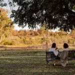 Take in the view from within the fenced camp area.