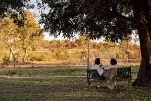 Take in the view from within the fenced camp area.