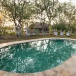 The swimming pool.