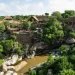 Exterior of Mwiba Lodge.