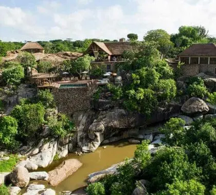 Exterior de Mwiba Lodge.