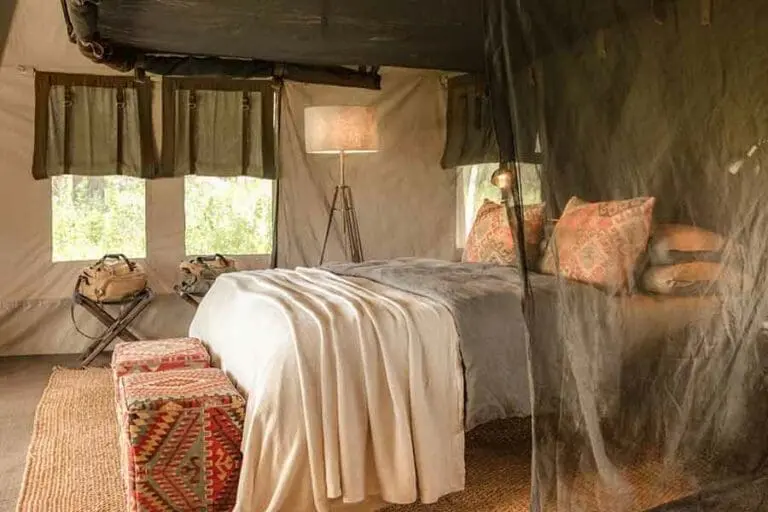 Interior of your tented suite.