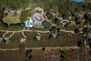 Aerial view of Kitela Lodge.