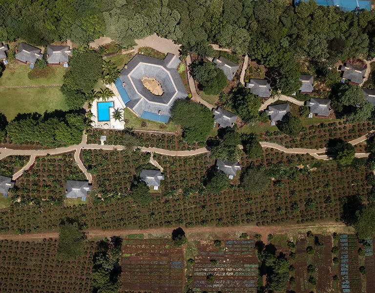 Aerial view of Kitela Lodge.