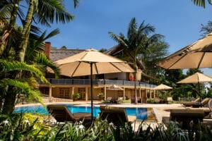 Relax at the pool at Kitela Lodge. 