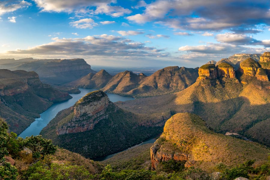 An aerial view into the Blyde River Canyon on South Africa's Panorama Route | Go2Africa