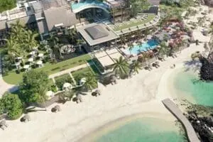 Amidst a plethora of lush greenery and crystal-clear ocean waters.