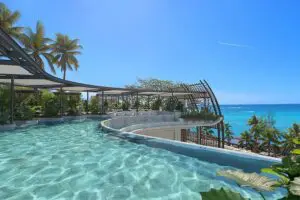 Swimming pool view.