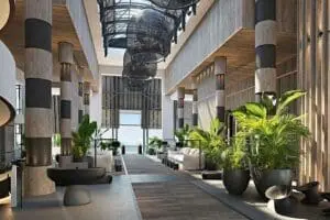 The lobby.