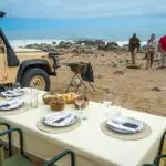 Private lunch on the Skeleton Coast.