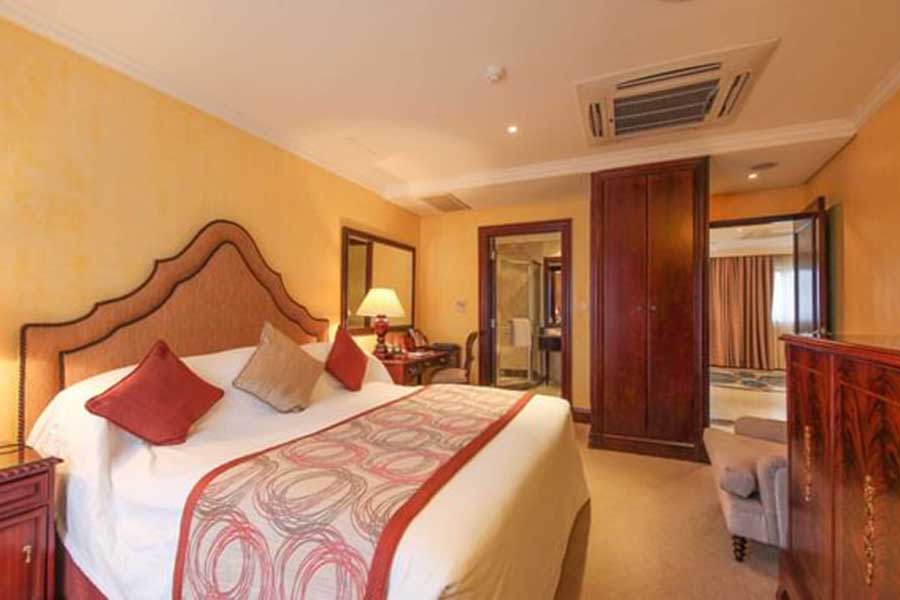 Kigali Serena Hotel suite interior.