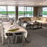 Dining room interior.