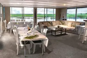 Dining room interior.