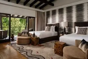 Nyungwe House suite interior.