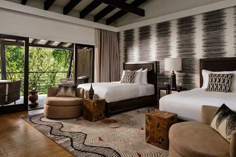 Nyungwe House suite interior.