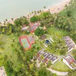Aerial view of Omali.