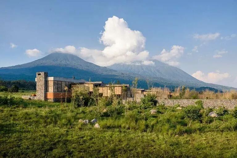 Singita Kwitonda Lodge in Volcanoes National Park in Rwanda.