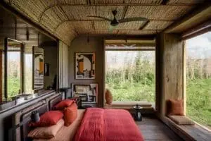 Suite interior of Singita Kwitonda Lodge.