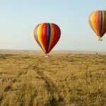 Hot air balloon safaris available. 