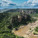 Lanner Gorge, situado en el extremo norte del Parque Nacional Kruger.