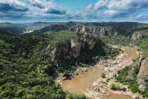 Lanner Gorge, situado en el extremo norte del Parque Nacional Kruger.
