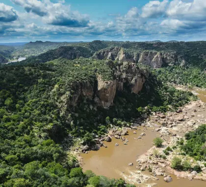 Lanner Gorge, situado en el extremo norte del Parque Nacional Kruger.