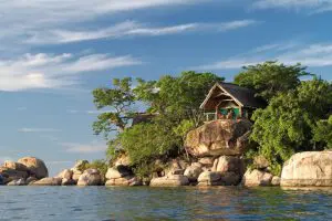Mumbo Island Camp, a Robertson-Crusoe-style barefoot luxury island lodge.