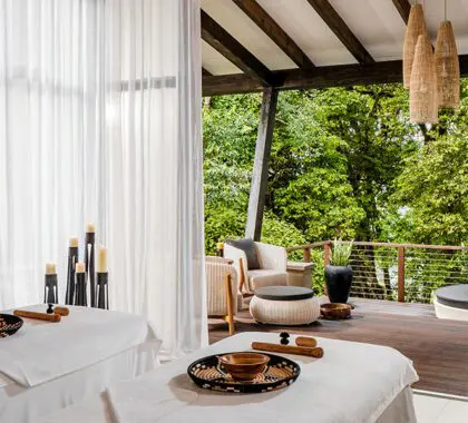 Rejuvenezca sus sentidos en el spa de la Casa Nyungwe.
