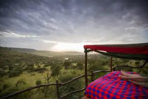 View from Loisaba star bed.